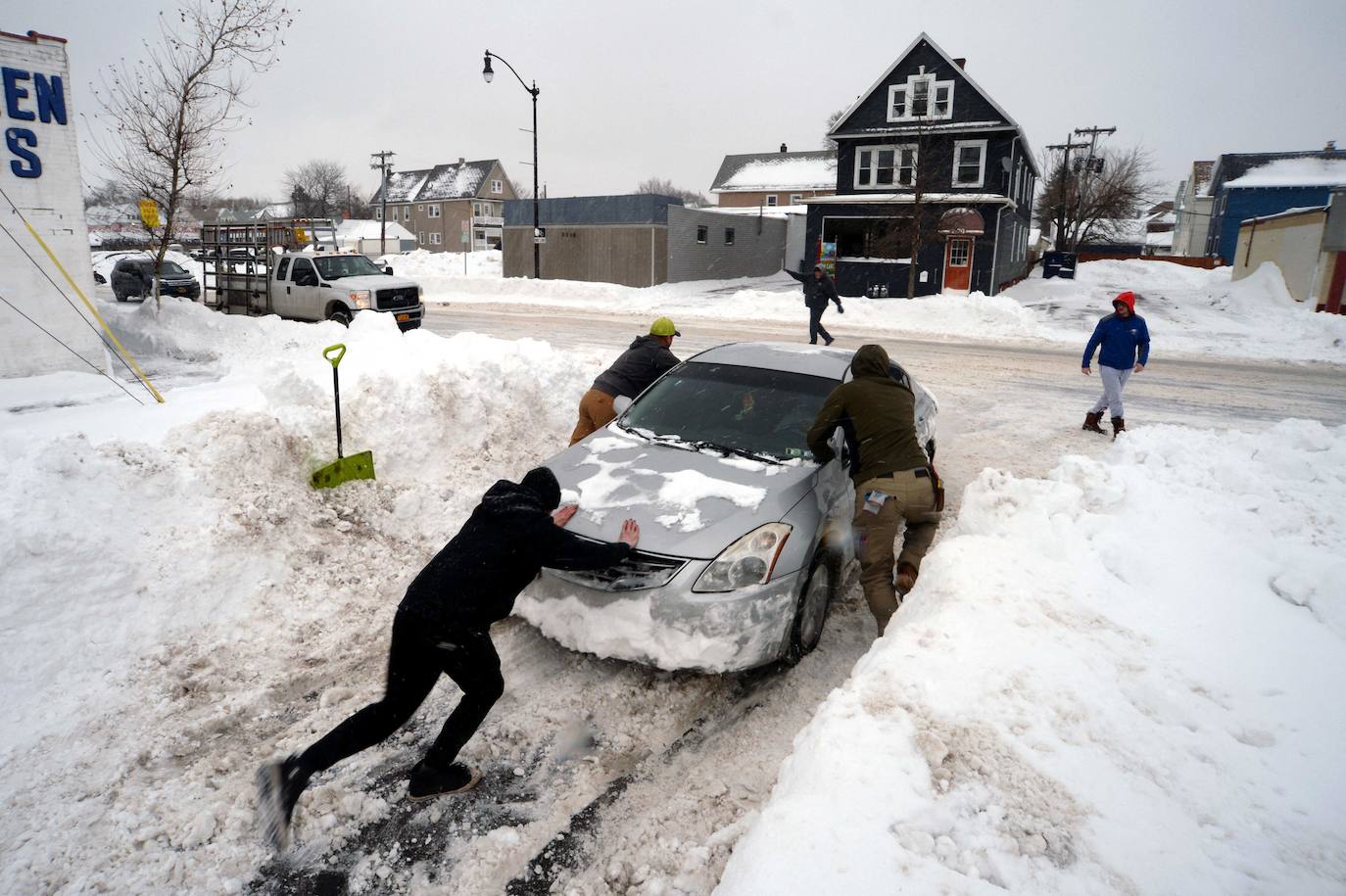 Fotos: Nueva York se congela: las increíbles imágenes de una ciudad sepultada por la nieve