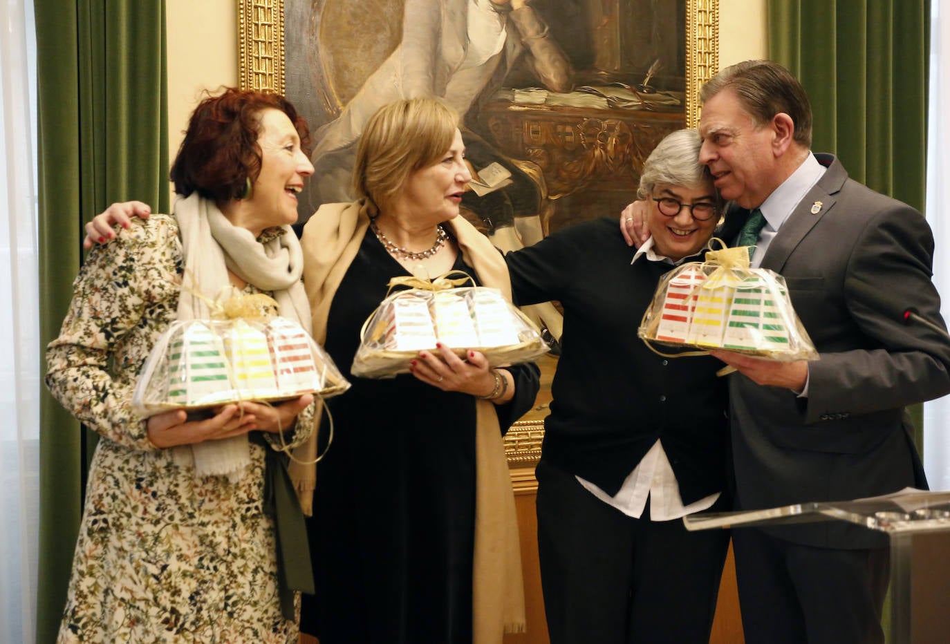 Fotos: Así fue el brindis del cierre del año de los alcaldes de Gijón, Oviedo y Avilés