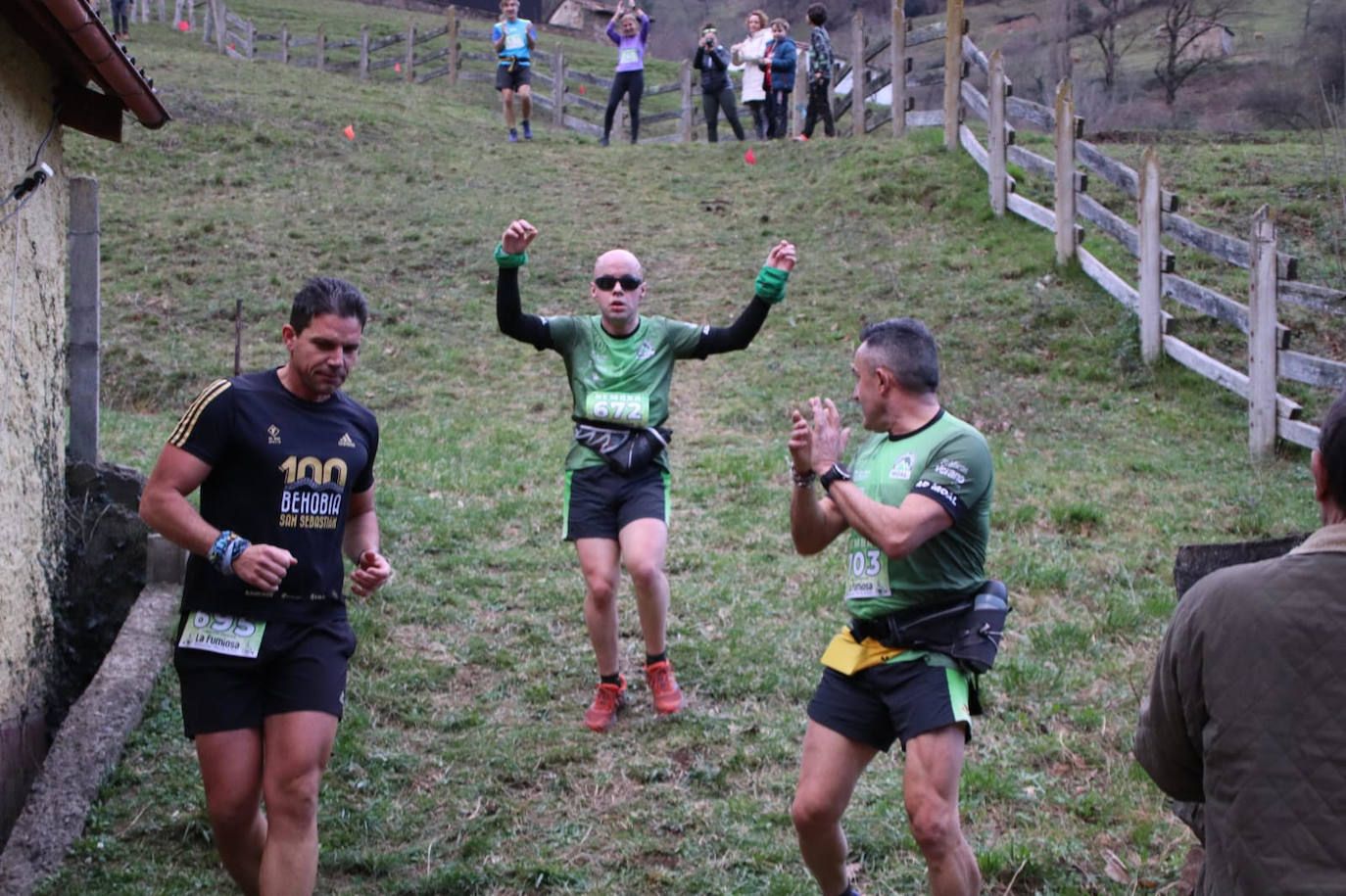 Chus Álvarez y Greta García ganan en la dura San Silvestre Trail de Nembra, en Aller