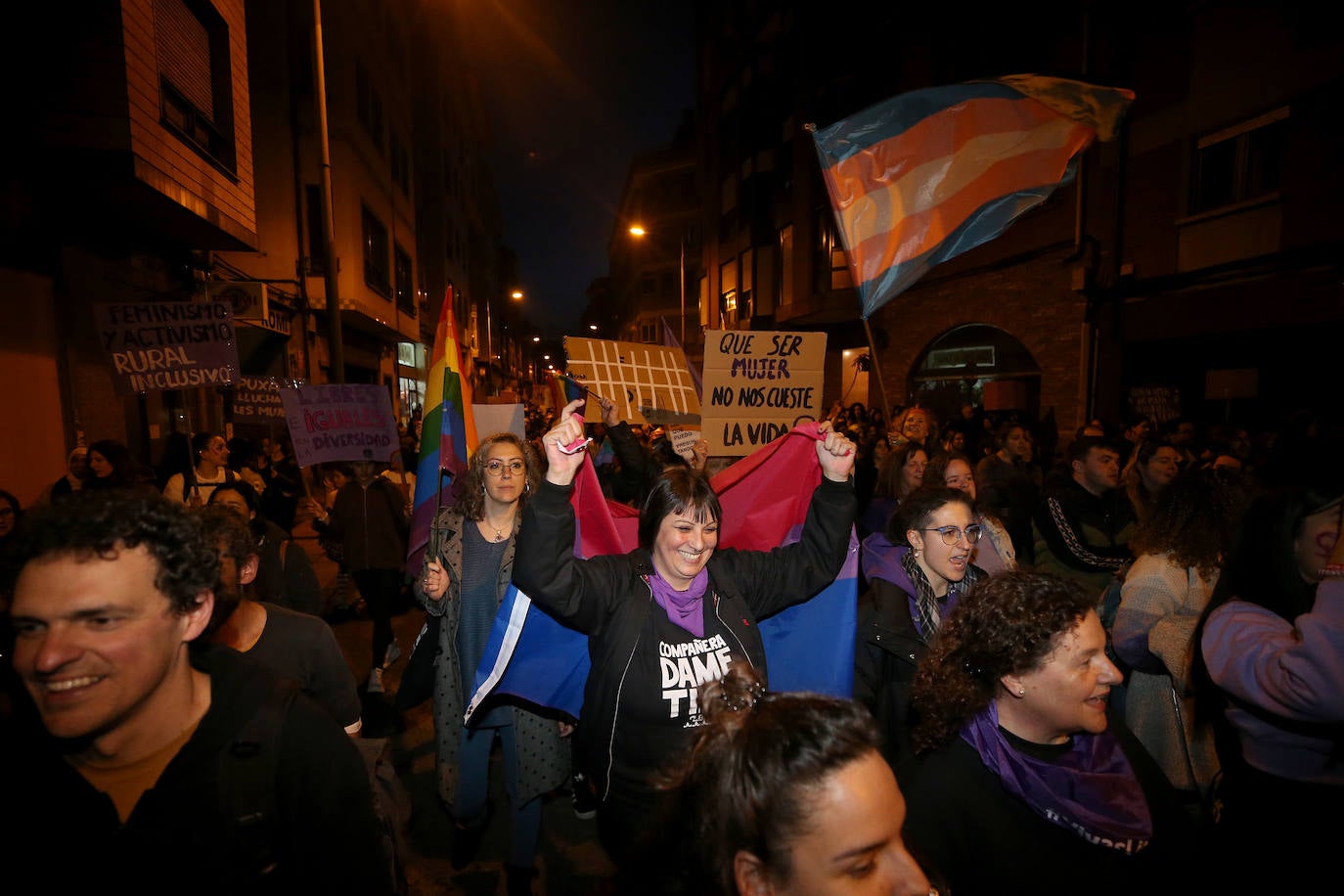 La lucha por la igualdad toma las calles de Mieres