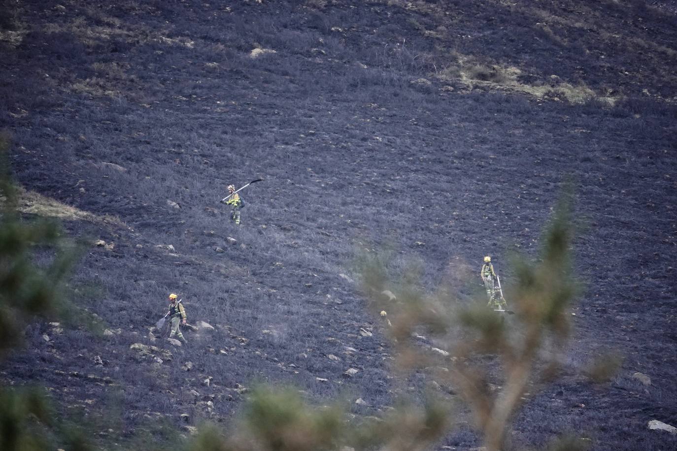 Lucha contra el fuego en Asturias