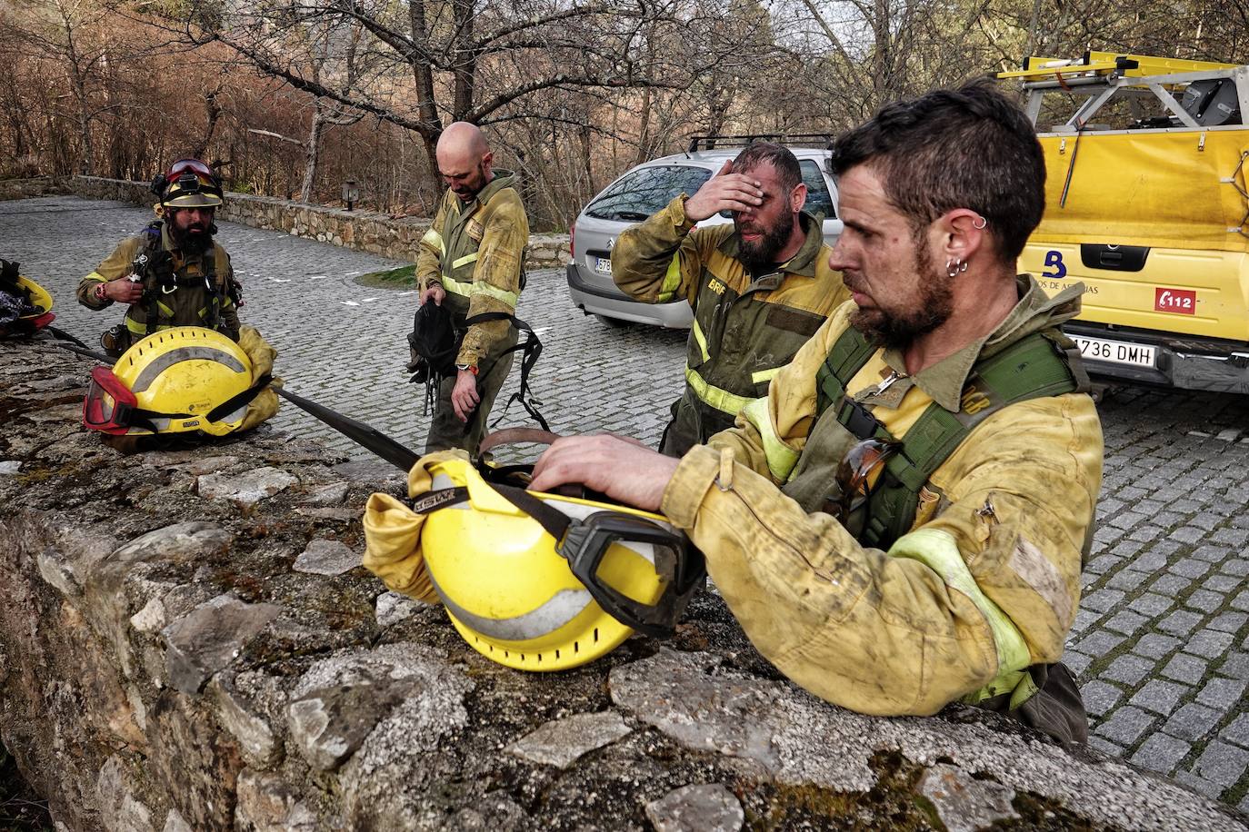 Lucha contra el fuego en Asturias