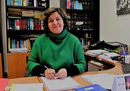 La candidata de IU a la alcaldía de Cangas, Laura Álvarez.