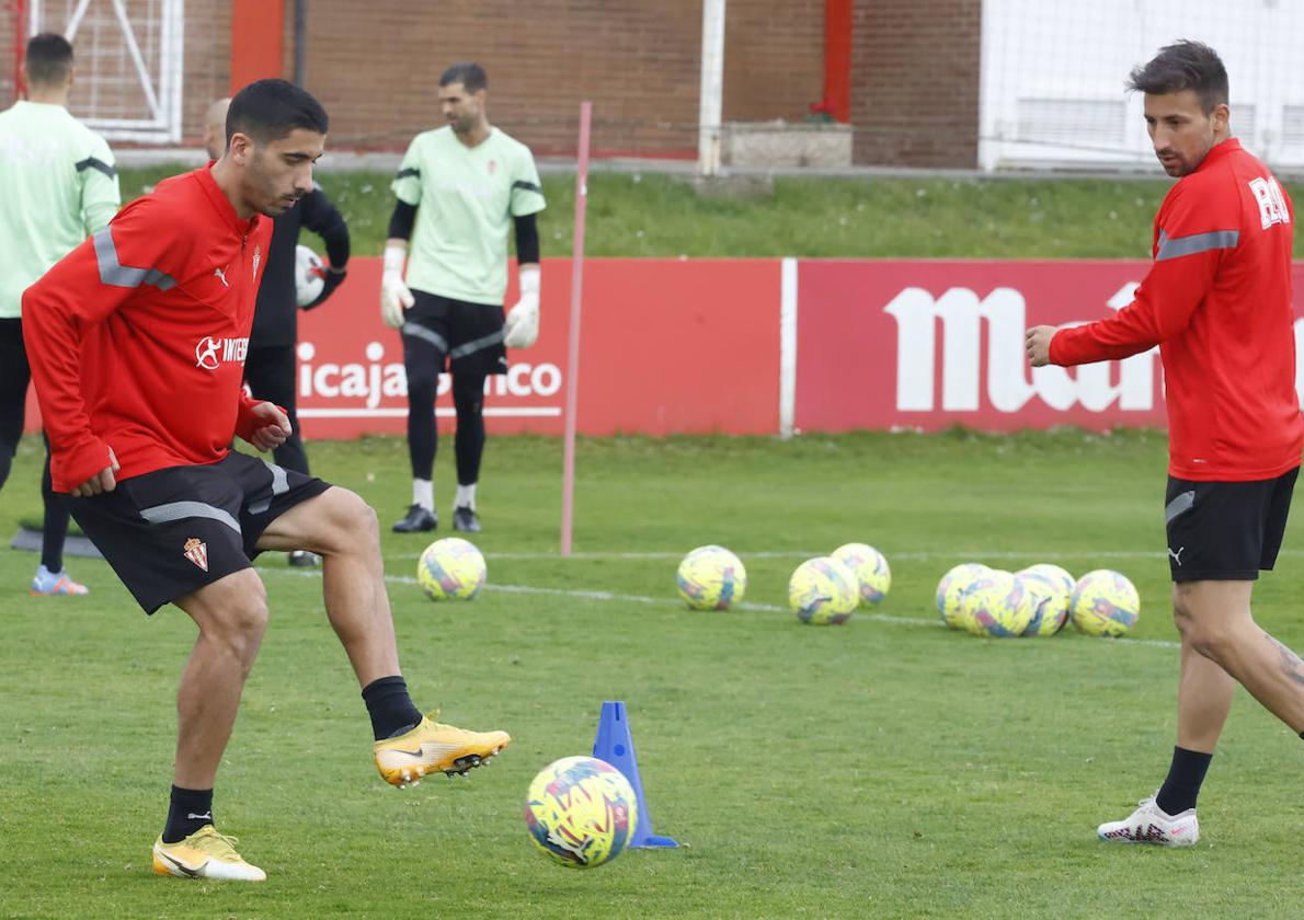 El entrenamiento del viernes.