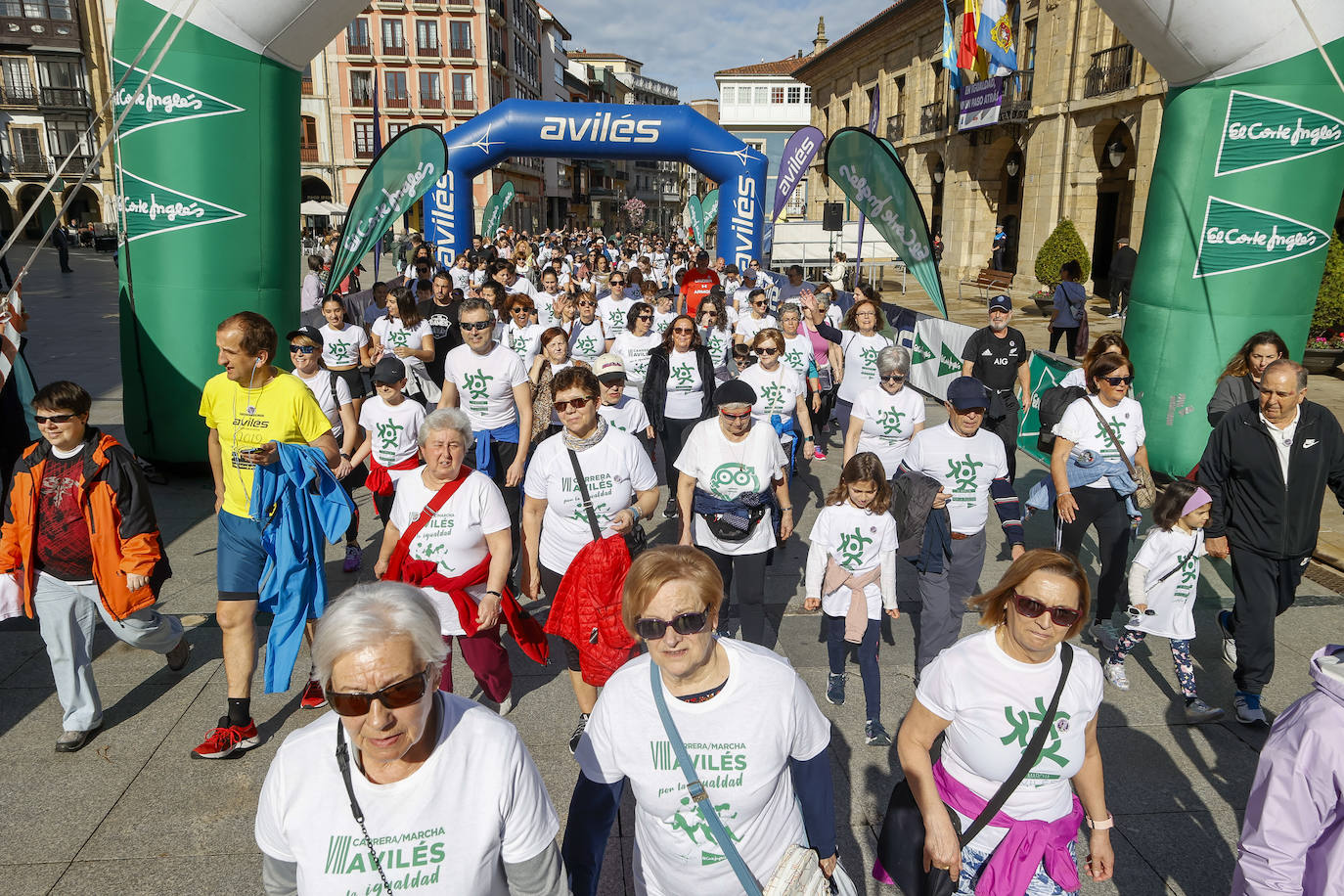 Marcha comarcal por la igualdad en Avilés