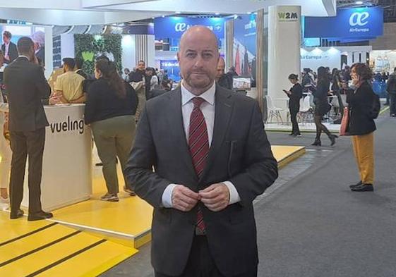 Ángel Lois, director del balneario de Ledesma (Salamanca), en Fitur 2023.