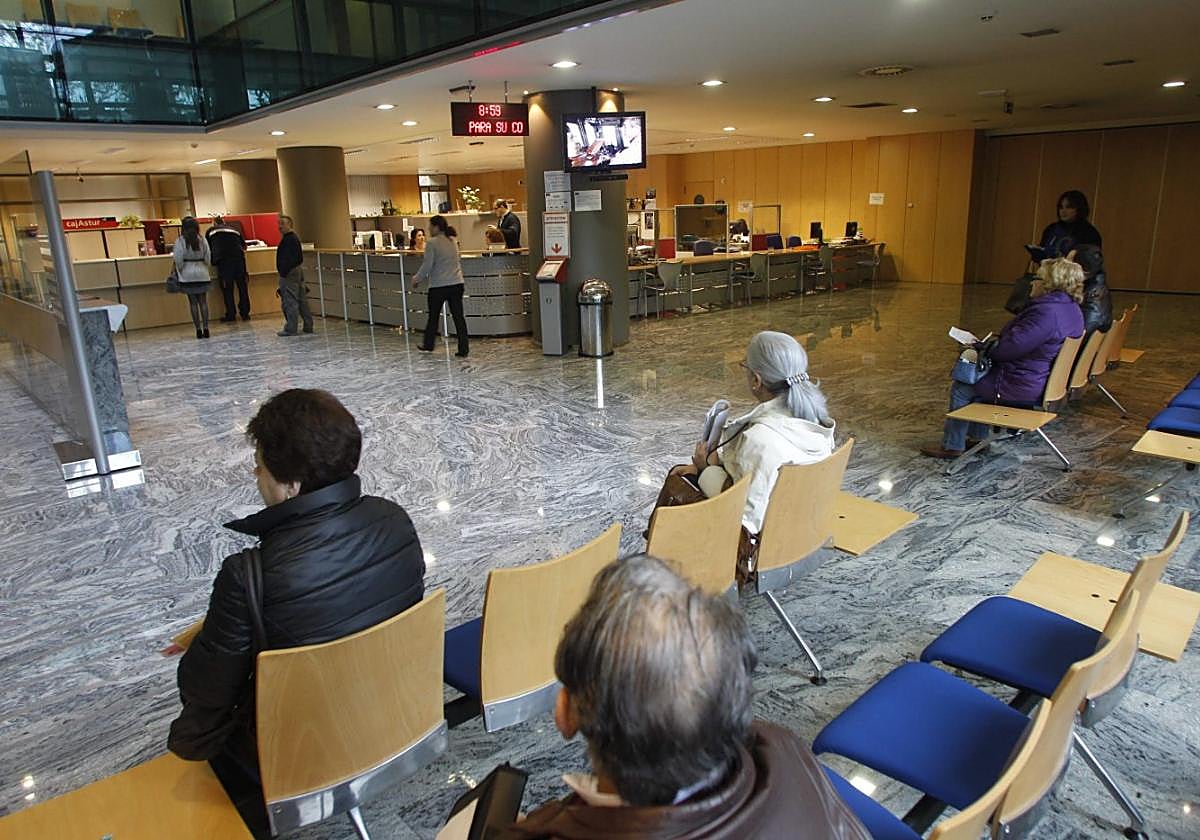 Zona de atención al ciudadano en la Consejería de Hacienda.