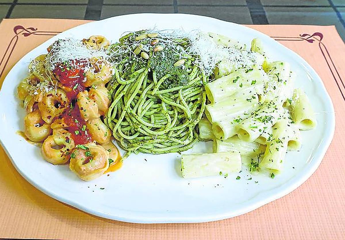 Pasta colores de Italia