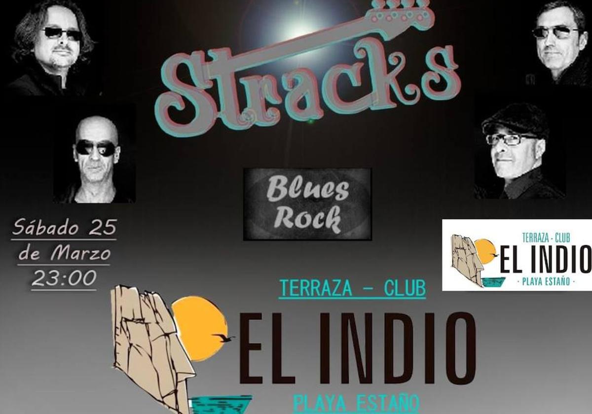 Rock y blues este sábado en la playa de Estaño de la mano de Stracks