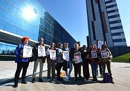 Presentación en el HUCA de la movilización de los sanitarios que se celebrará en Gijón el sábado 25 de marzo.