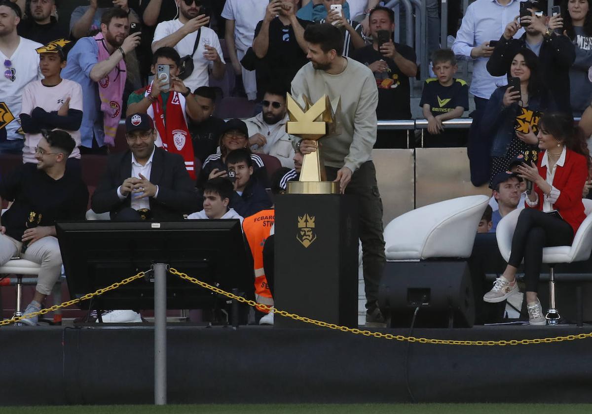 Gerard Piqué, durante la celebración de la fase final de la Kings League.