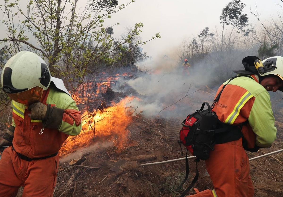 Última hora de los incendios en Asturias