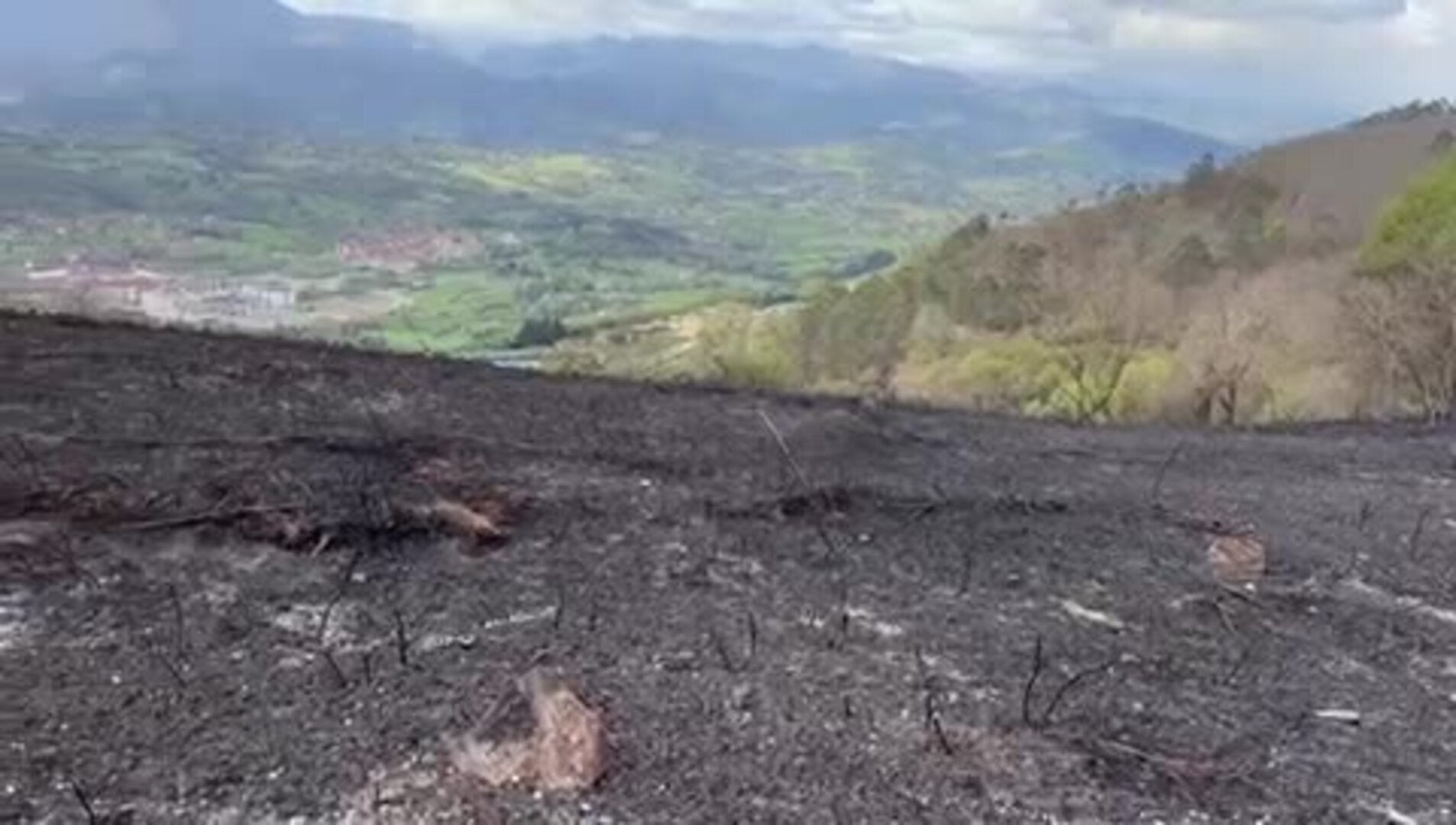 Así ha quedado el Naranco tras el incendio