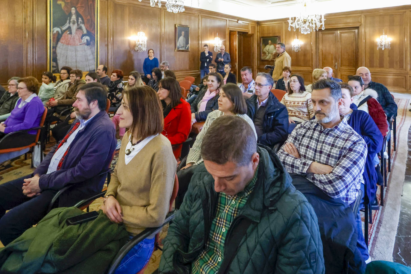 Imposición de bandas a la Xana, Xanina y damas