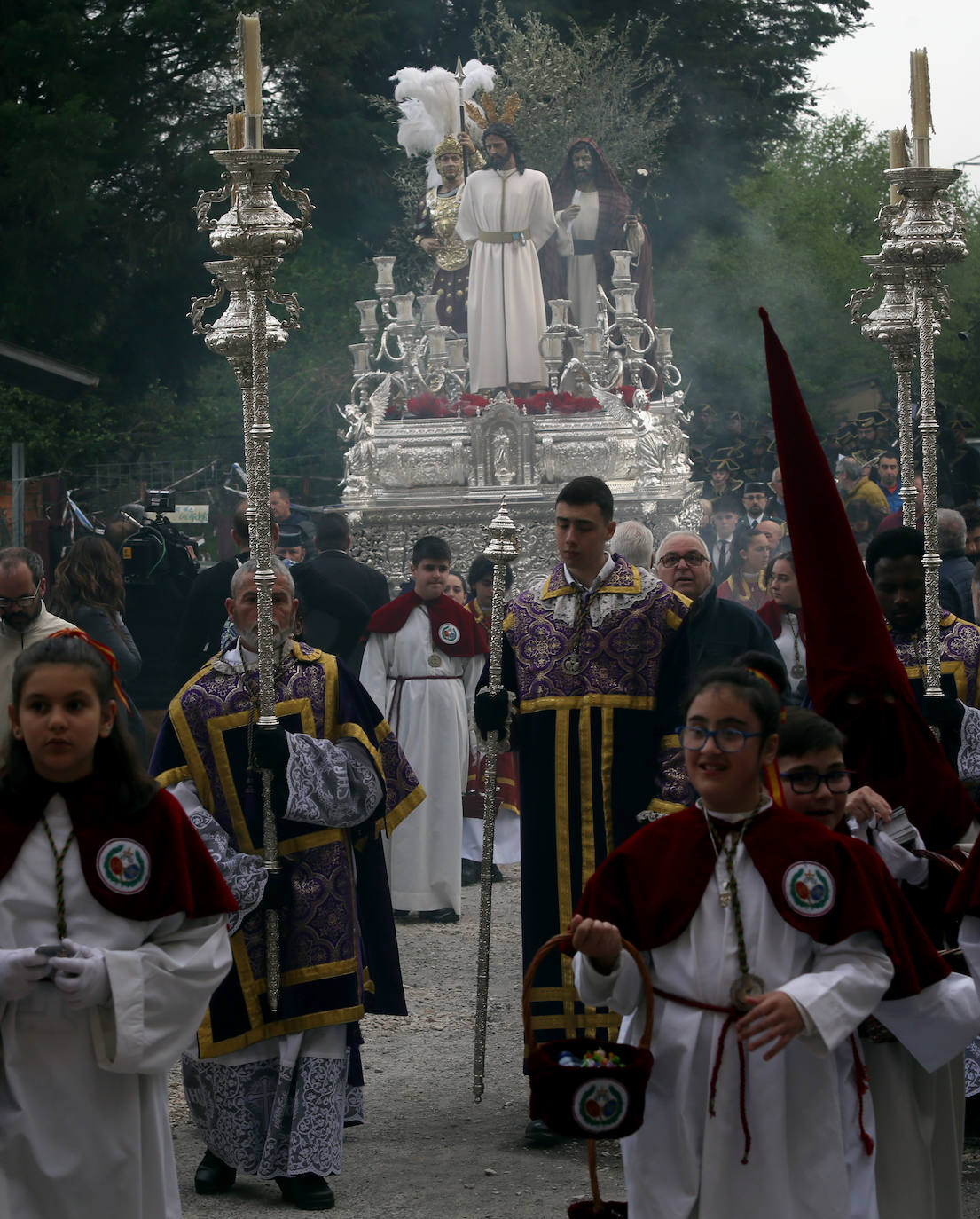 Jesús prendido, un soldado romano y un funcionario judío en el Prendimiento