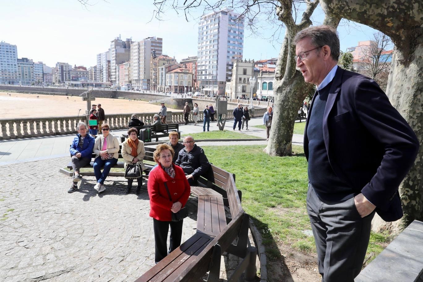 Núñez Feijóo visita Gijón