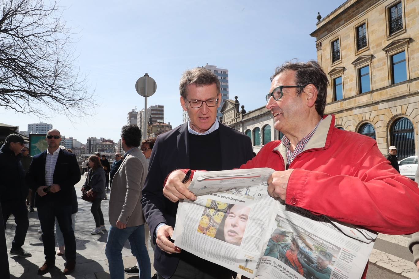 Núñez Feijóo visita Gijón