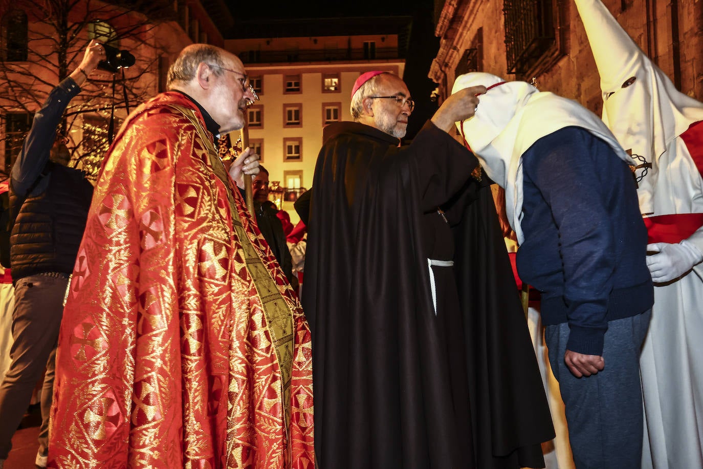 Una multitud en la procesión de la libertad