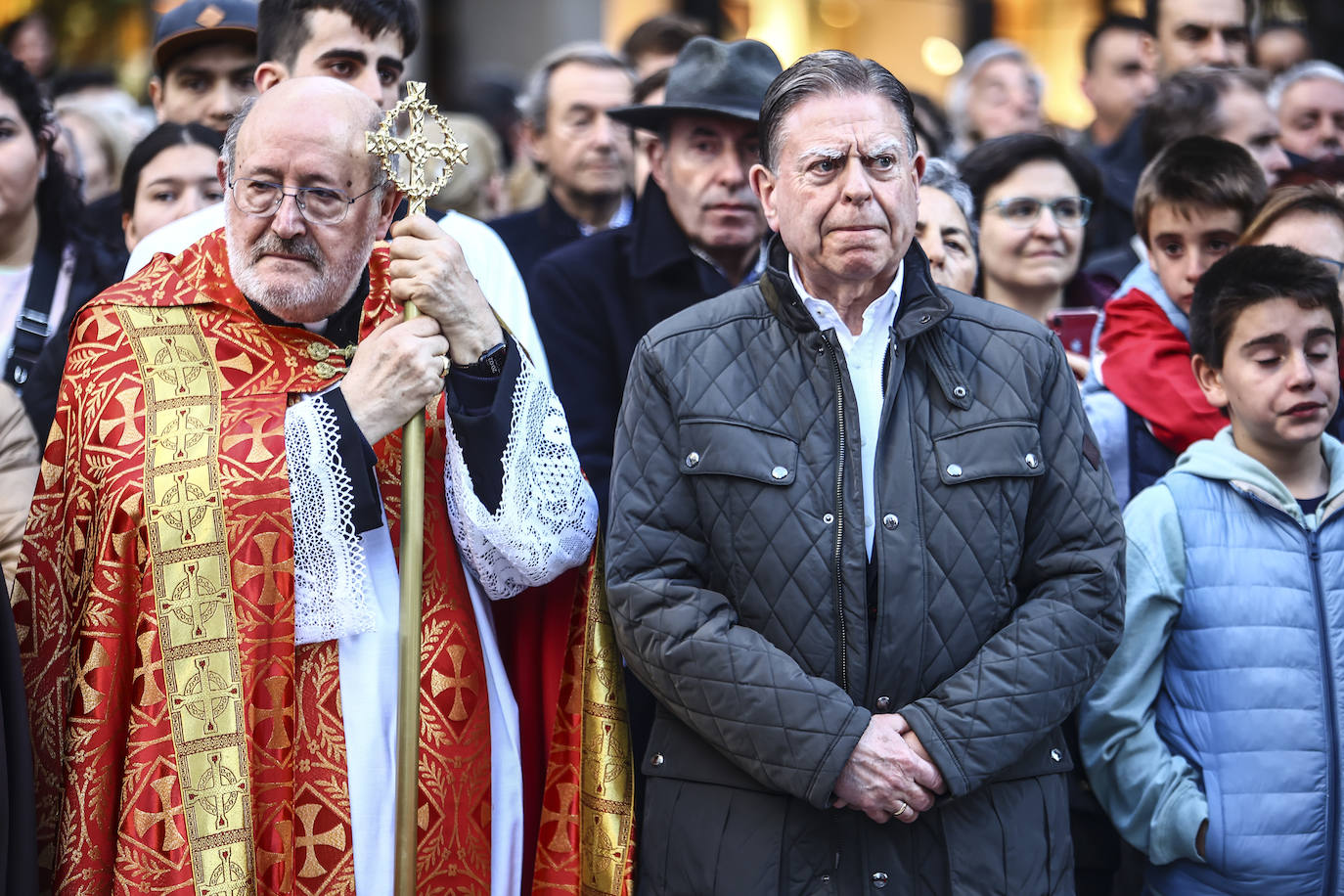 Una multitud en la procesión de la libertad