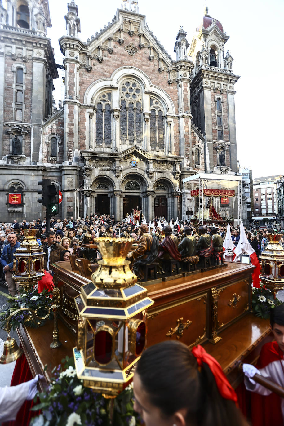 Una multitud en la procesión de la libertad