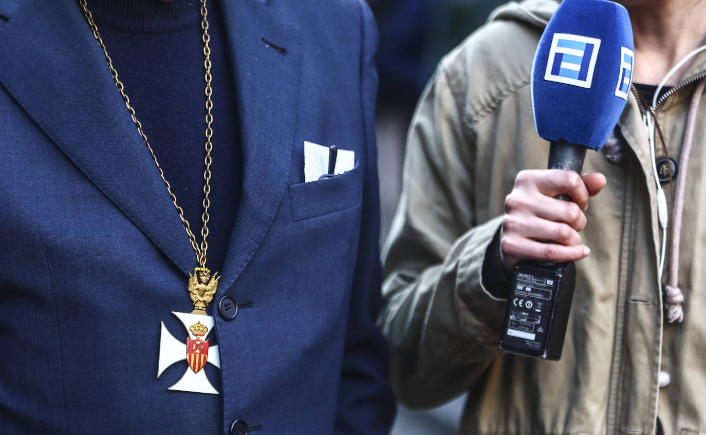 Una multitud en la procesión de la libertad