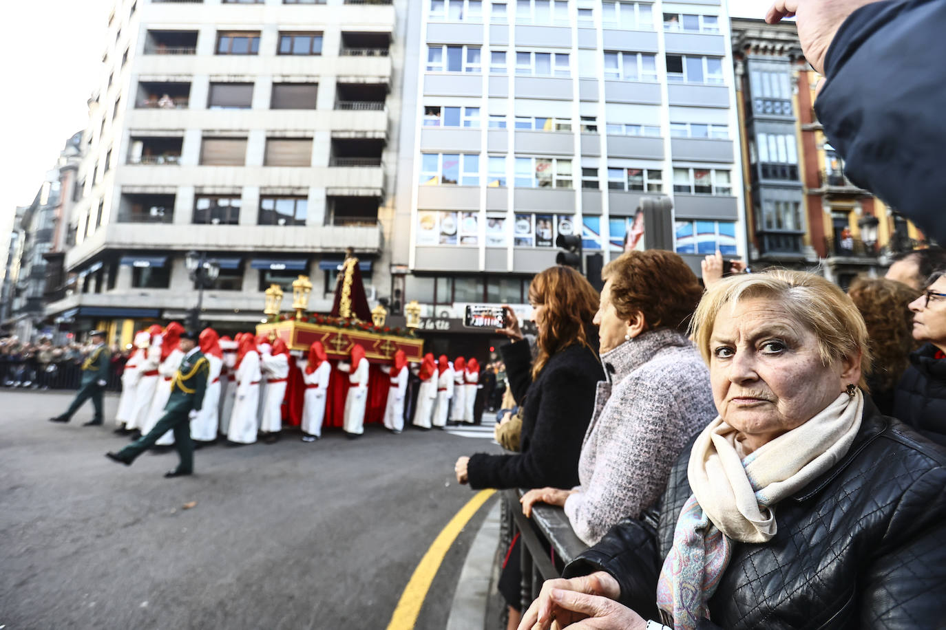 Una multitud en la procesión de la libertad