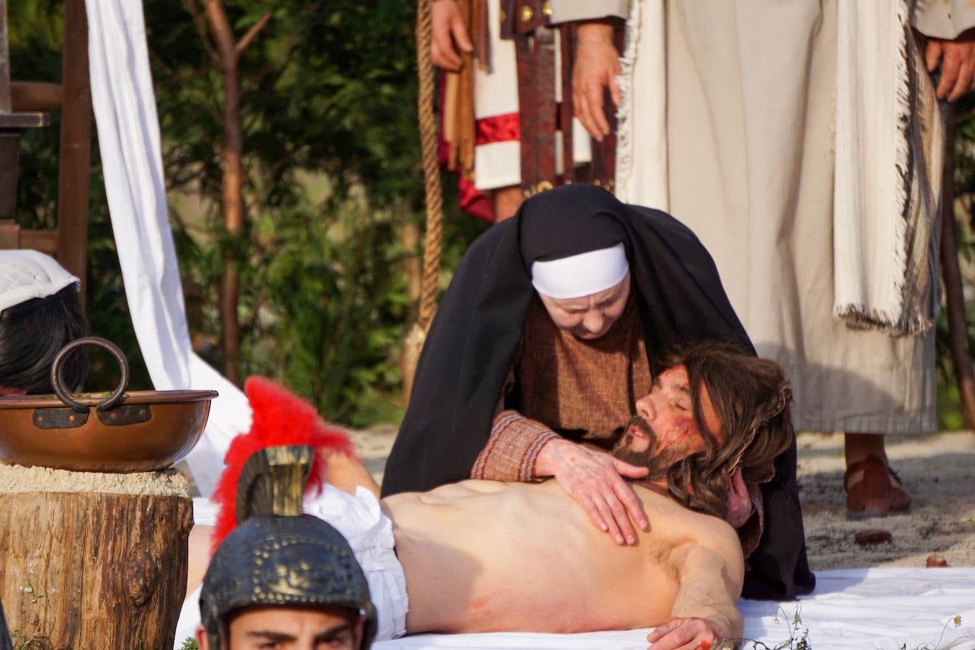 Infiesto revive el Vía Crucis