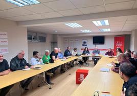Reunión este lunes de la ejecutiva del PSOE de Gijón.