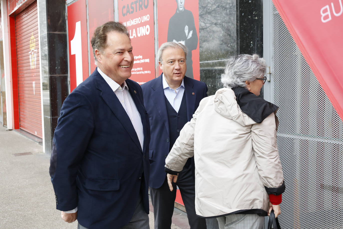 Javier Tebas visita El Molinón y Mareo