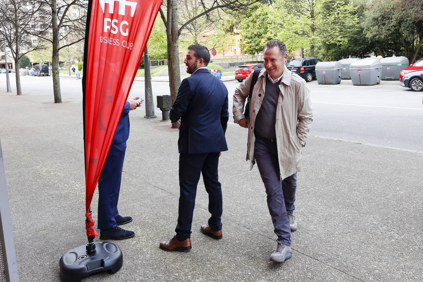 Javier Tebas visita El Molinón y Mareo