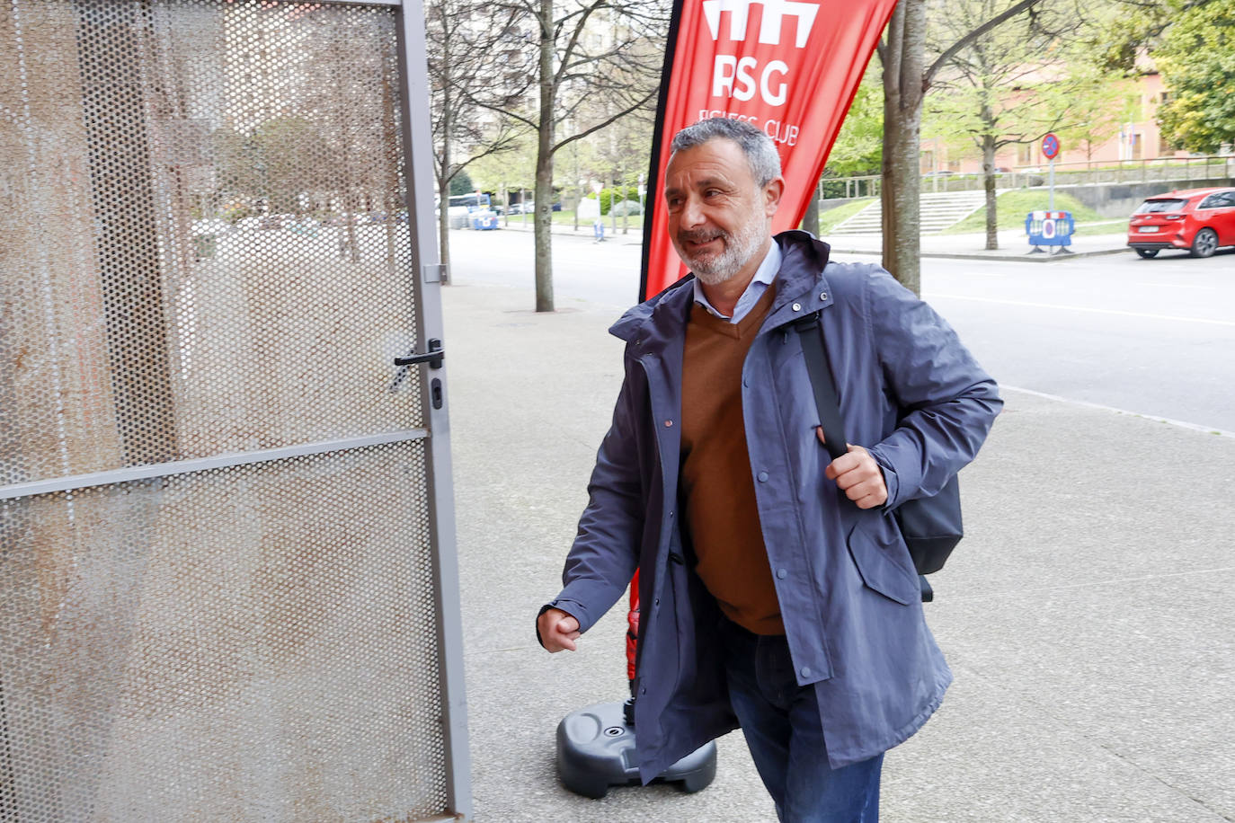 Javier Tebas visita El Molinón y Mareo