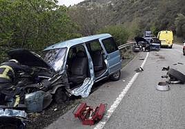 Accidente de tráfico en Salas.