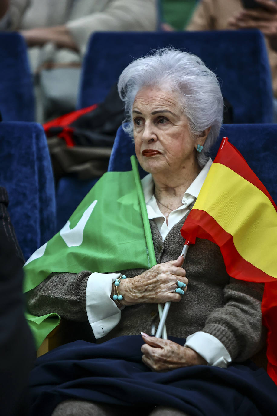 Vox reúne a sus simpatizantes en un mitin en Oviedo