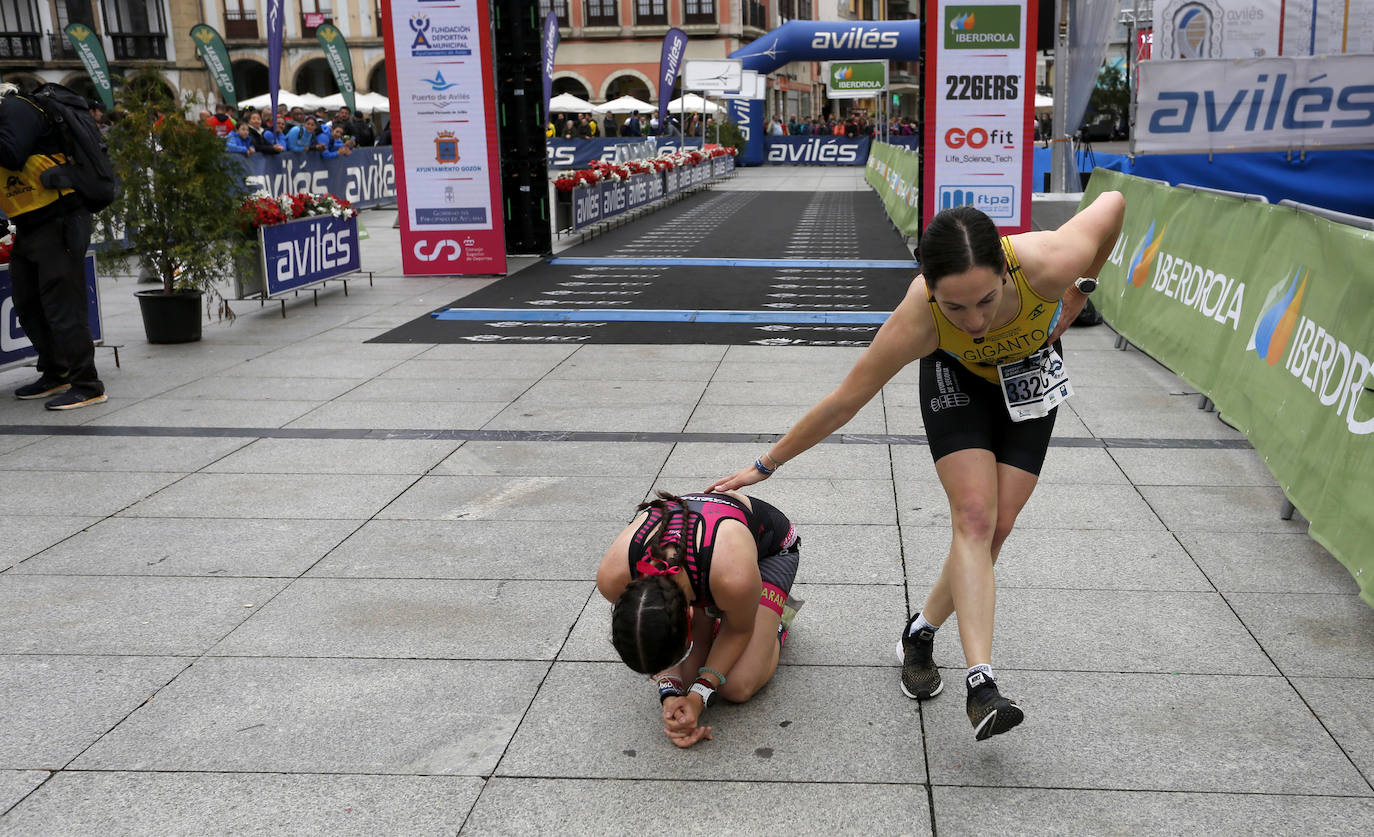 Las pruebas de relevos ponen el colofón al Duatlón de Avilés