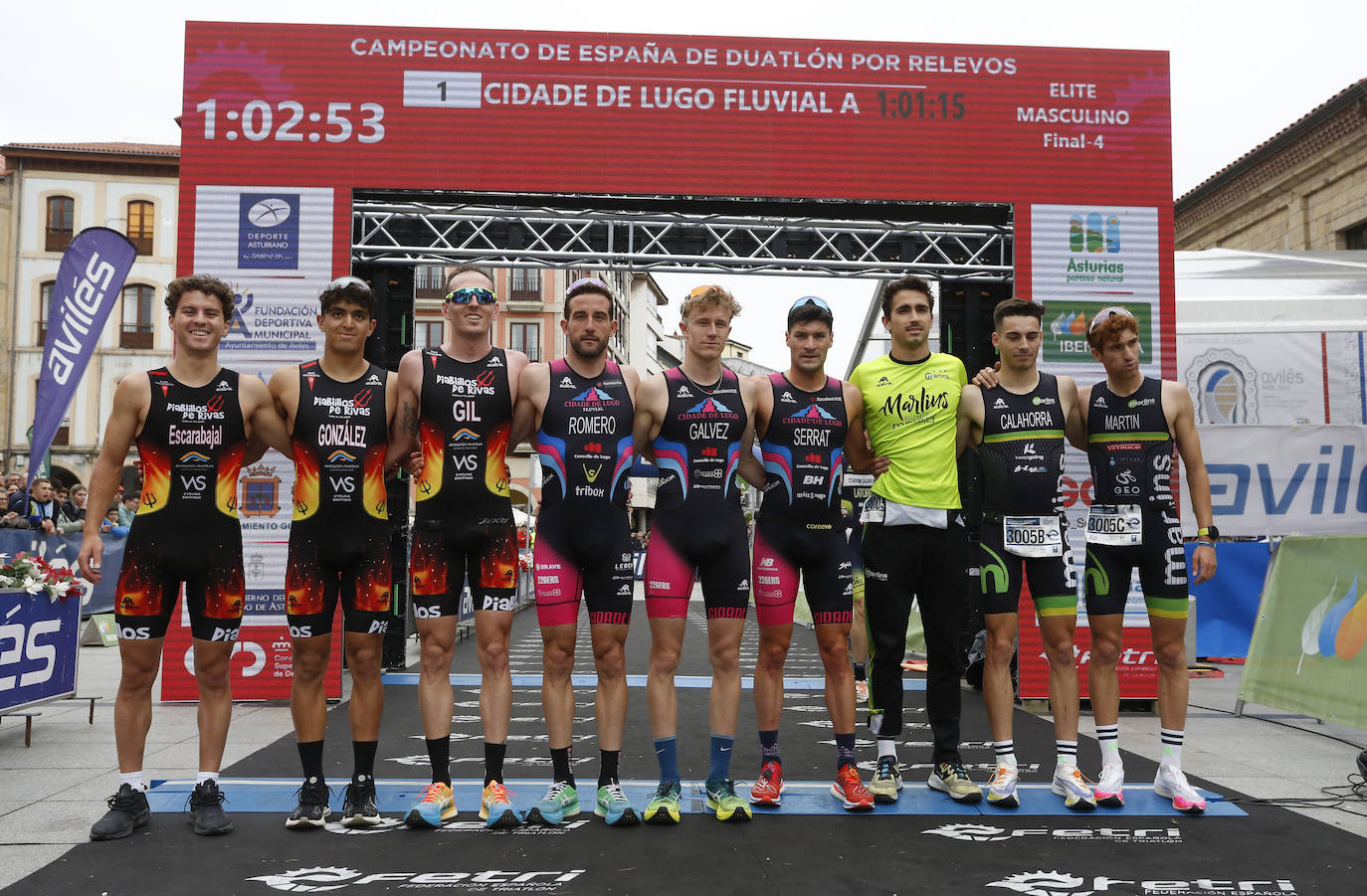 Las pruebas de relevos ponen el colofón al Duatlón de Avilés