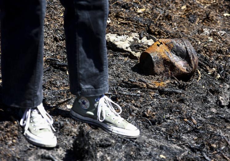 Imagen principal - El fuego descubre un &#039;cementerio&#039; en el Naranco