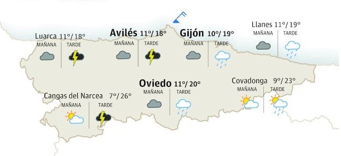 Lluvias al final de la tarde para este viernes