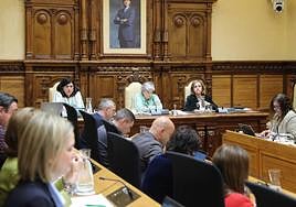 Pleno en el Ayuntamiento de Gijon.