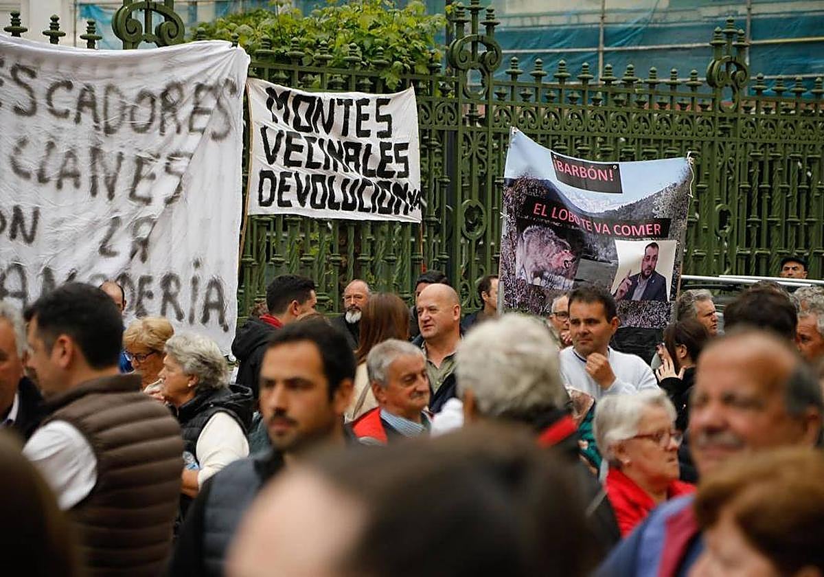 Protesta ganadera de esta semana.