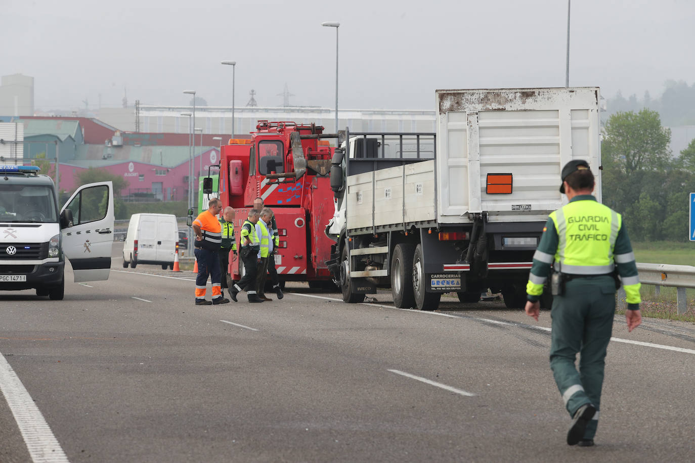 Grave accidente de tráfico en la AS-II