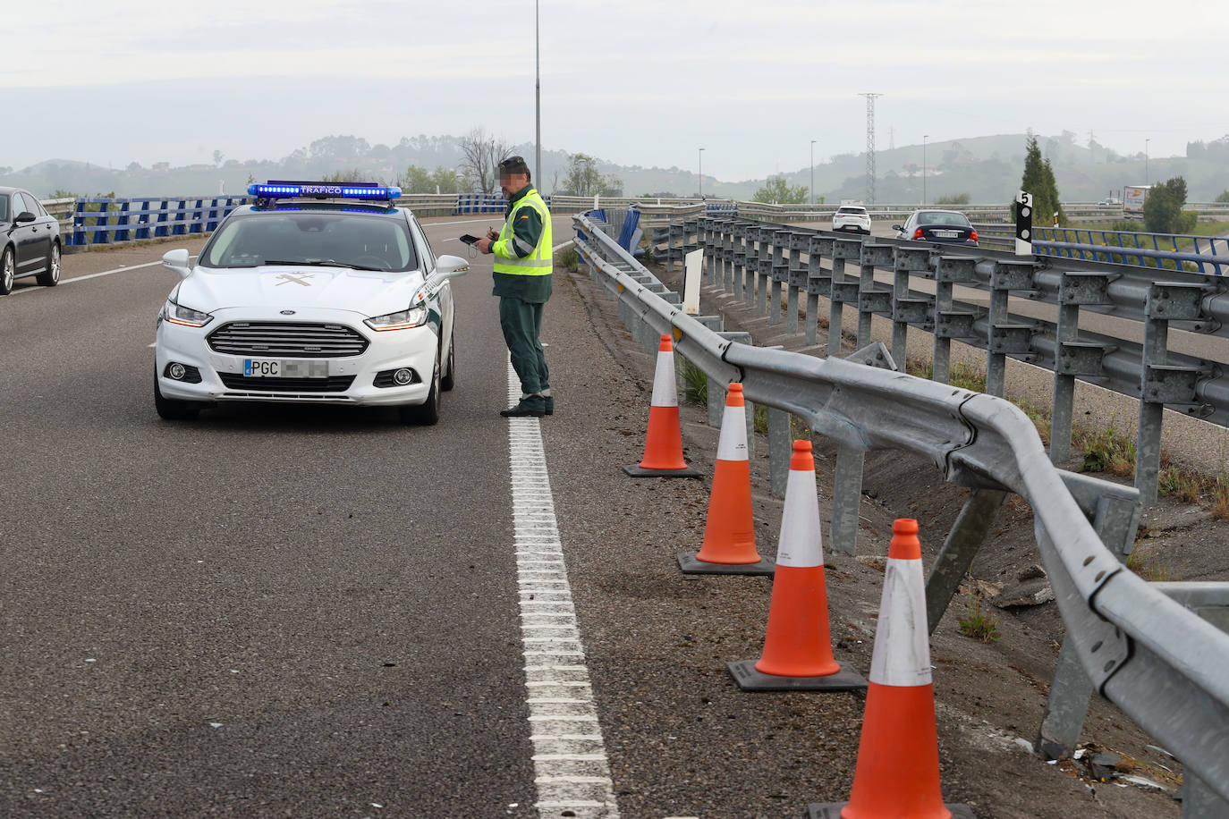 Grave accidente de tráfico en la AS-II