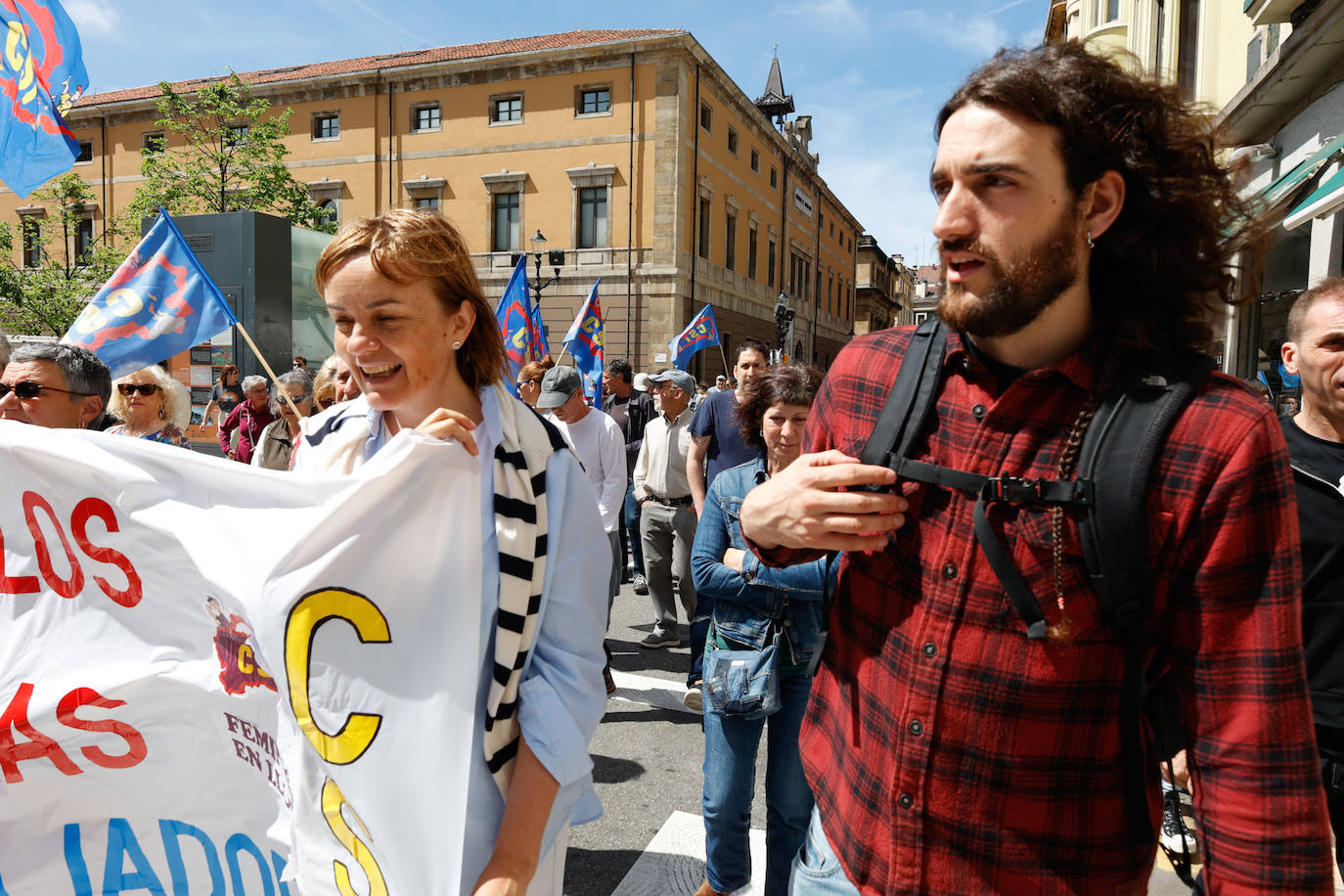Clamor en Gijón por «trabajo digno, derechos y subida salarial»