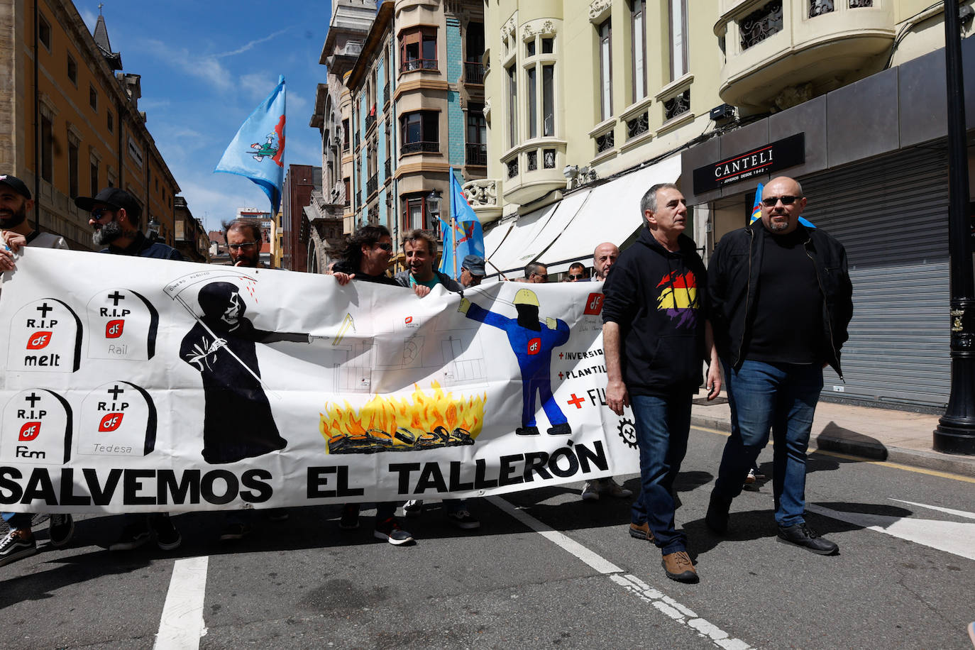 Clamor en Gijón por «trabajo digno, derechos y subida salarial»