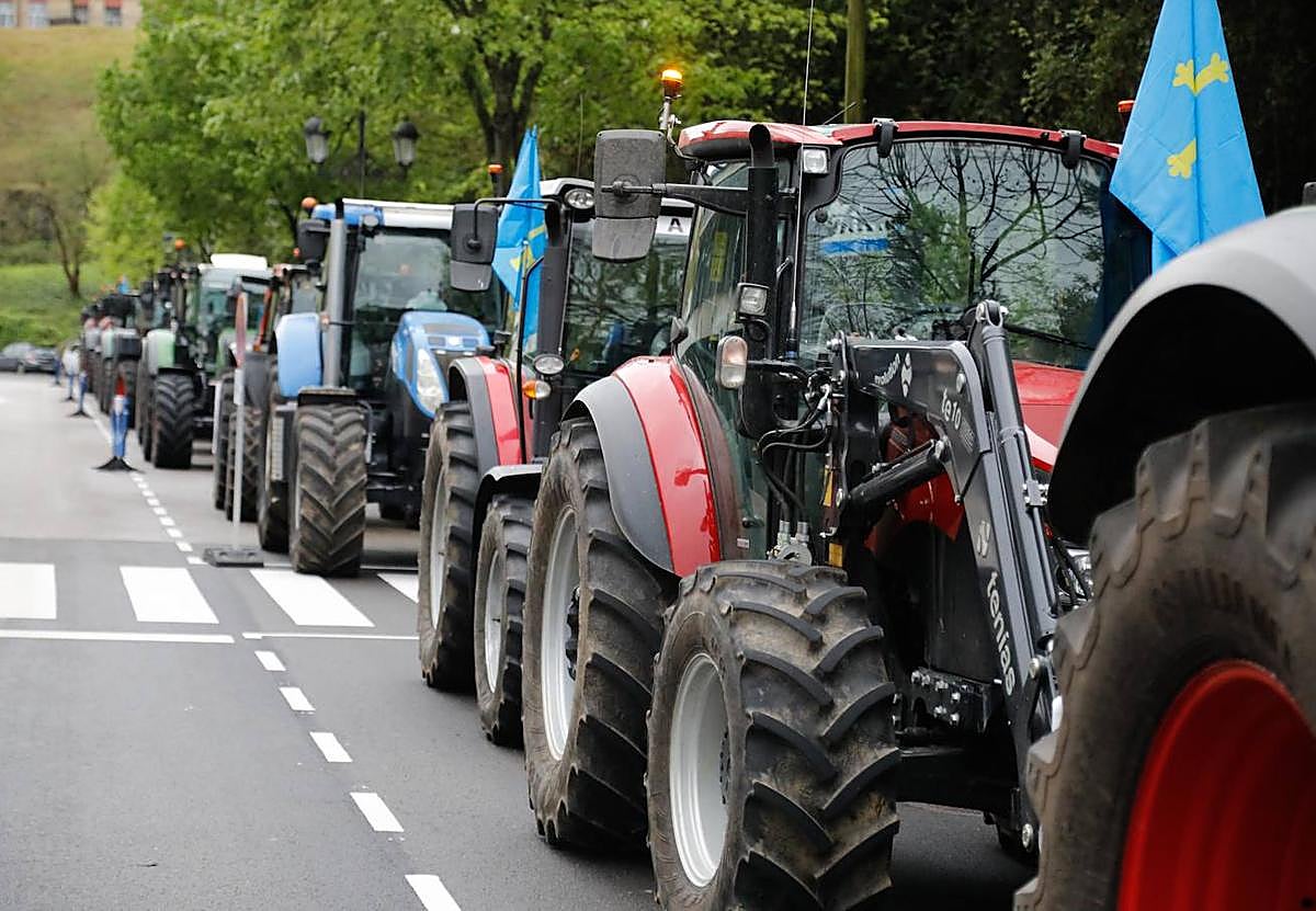 Los ganaderos asturianos ya se movilizaron el pasado 24 de abril ante a la sede de Presidencia en Oviedo por la subida de los precios y las acusaciones tras los últimos incendios.