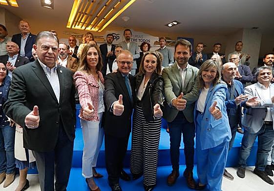 Alfredo Canteli, Ángela Pumariega, Diego Canga, Cuca Gamarra, Álvaro Queipo y Esther Llamazares.