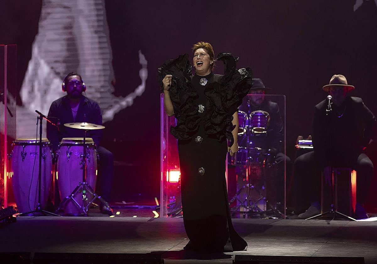 Estrella Morente, durante una actuación este año.