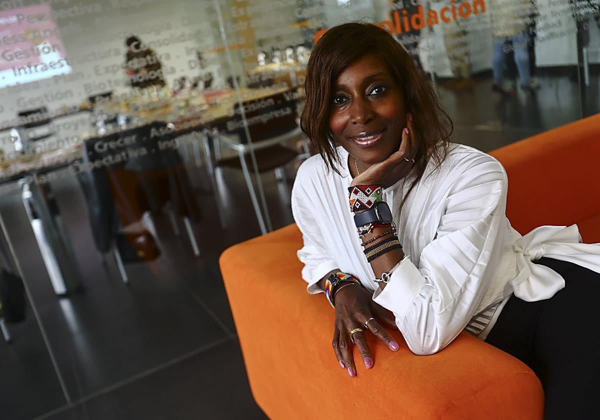 Bisila Bokoko, en el Centro Europeo de Empresas e Innovación (CEEI), en Llanera.