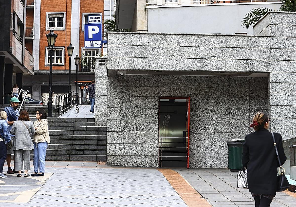 «Peligro» en el parking del Vasco