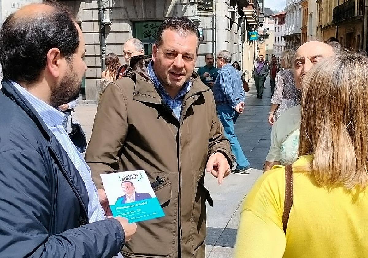 Carlos Súarez, ayer, en El Antiguo.