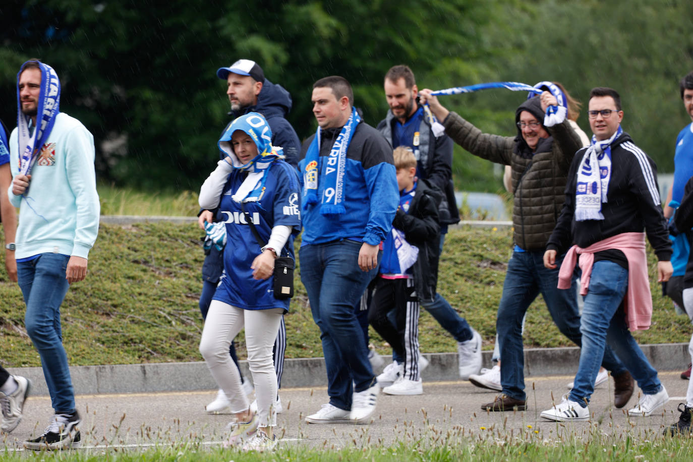 Todas las imágenes del ambiente previo al partido